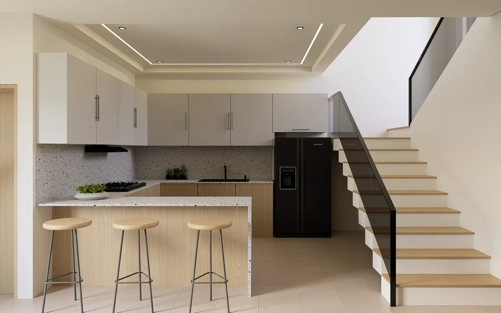 villas-modernas-white-sands-cocina